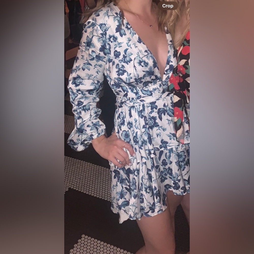 Majorelle Berkshire - Floral Blue and White Dress